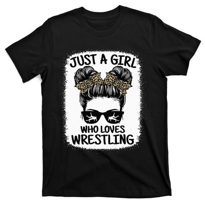 Just A Girl Who Loves Wrestling Funny Wrestle Lover Wrestler T-Shirt