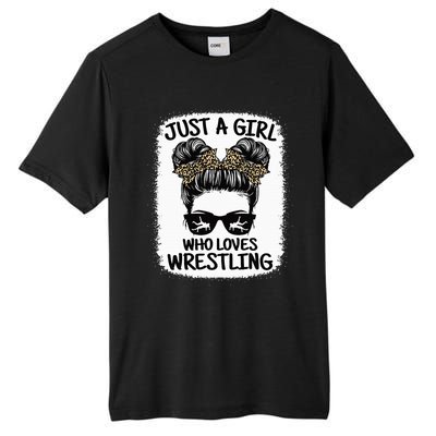 Just A Girl Who Loves Wrestling Funny Wrestle Lover Wrestler Tall Fusion ChromaSoft Performance T-Shirt