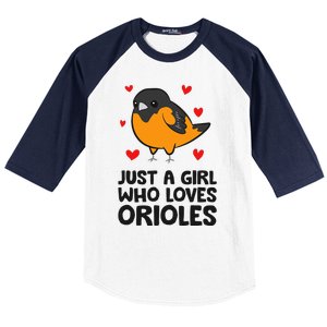 Just A Girl Who Loves Orioles Baseball Sleeve Shirt