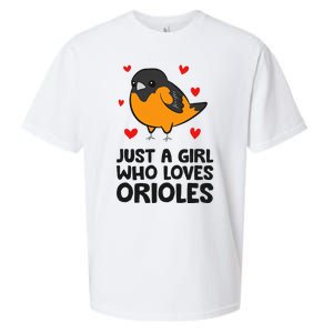 Just A Girl Who Loves Orioles Sueded Cloud Jersey T-Shirt