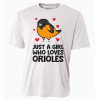 Just A Girl Who Loves Orioles Cooling Performance Crew T-Shirt