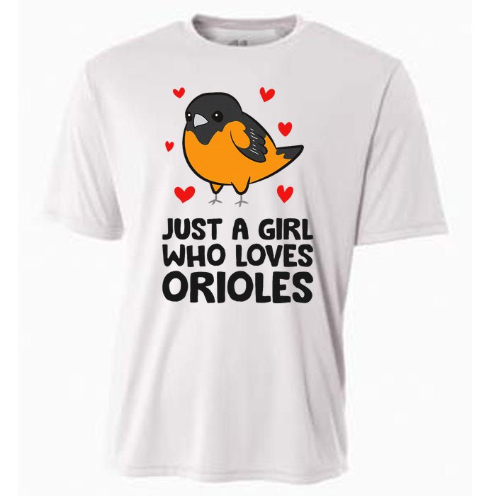 Just A Girl Who Loves Orioles Cooling Performance Crew T-Shirt