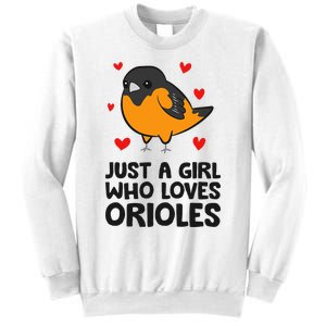 Just A Girl Who Loves Orioles Sweatshirt