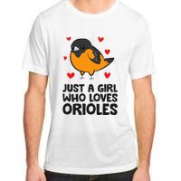 Just A Girl Who Loves Orioles Adult ChromaSoft Performance T-Shirt