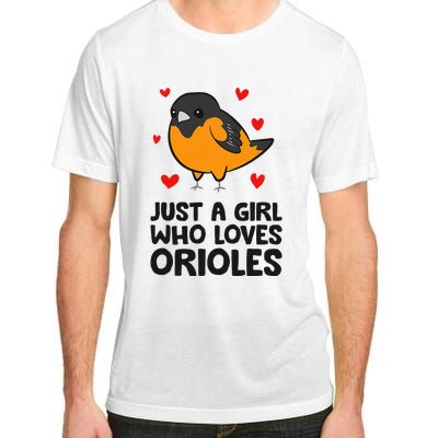 Just A Girl Who Loves Orioles Adult ChromaSoft Performance T-Shirt