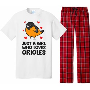 Just A Girl Who Loves Orioles Pajama Set