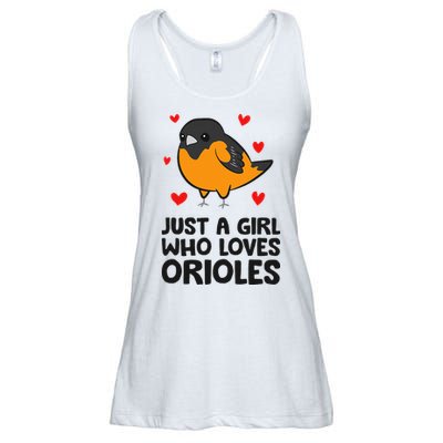 Just A Girl Who Loves Orioles Ladies Essential Flowy Tank