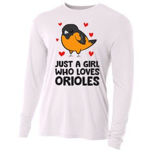 Just A Girl Who Loves Orioles Cooling Performance Long Sleeve Crew