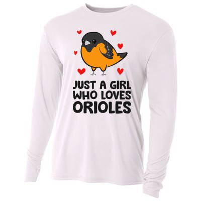 Just A Girl Who Loves Orioles Cooling Performance Long Sleeve Crew