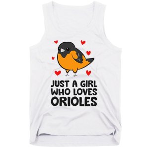 Just A Girl Who Loves Orioles Tank Top