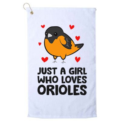 Just A Girl Who Loves Orioles Golf Towel