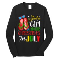 Just A Girl Who Loves Christmas In July Summer Tank Top Long Sleeve Shirt