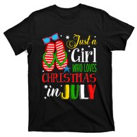 Just A Girl Who Loves Christmas In July Summer Tank Top T-Shirt