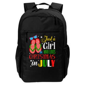 Just A Girl Who Loves Christmas In July Summer Tank Top Daily Commute Backpack