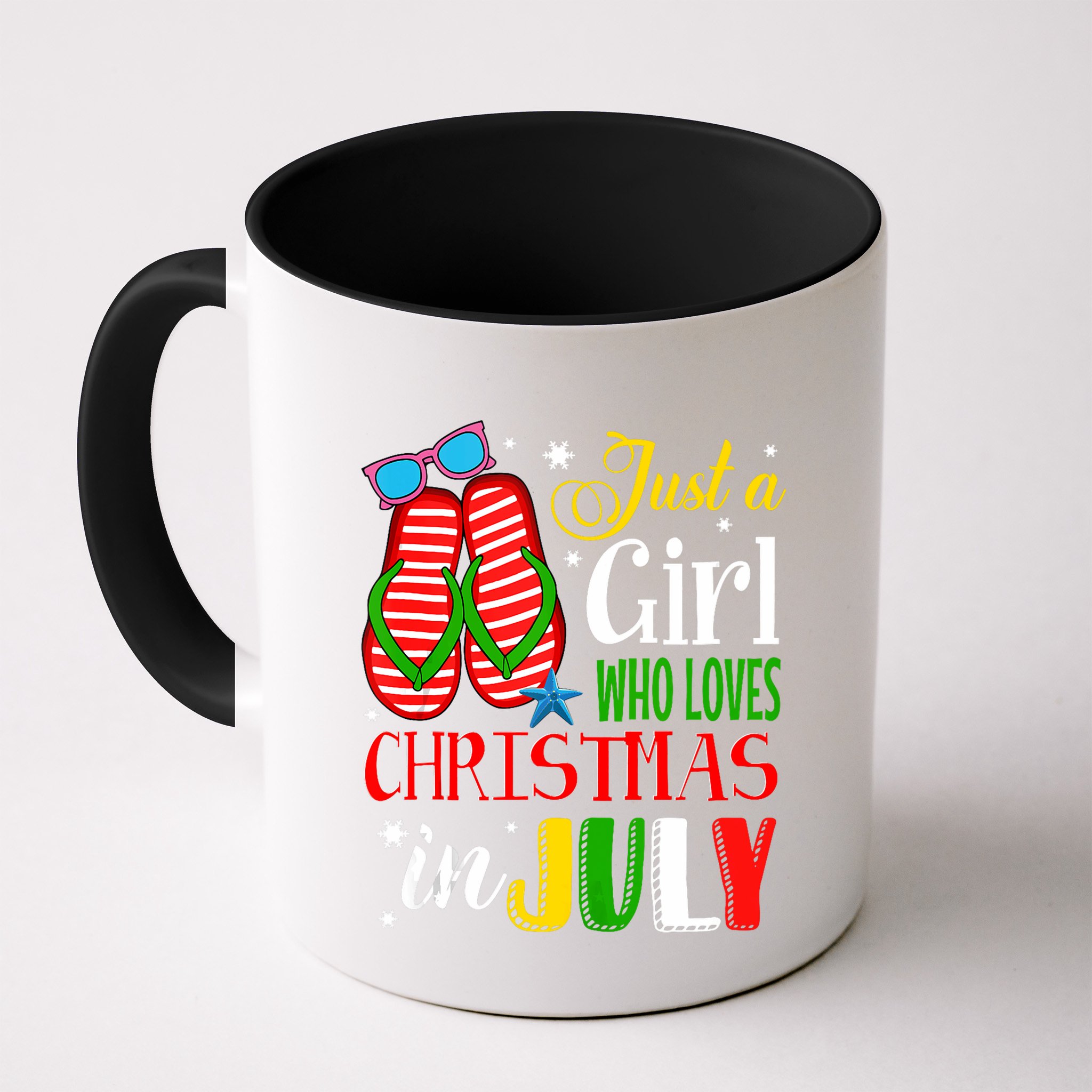 Just A Girl Who Loves Christmas In July Summer Tank Top Mug