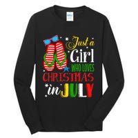 Just A Girl Who Loves Christmas In July Summer Tank Top Tall Long Sleeve T-Shirt