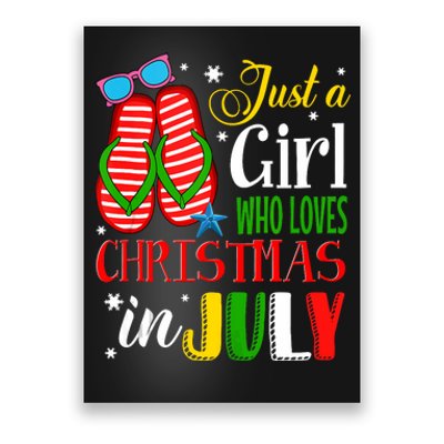 Just A Girl Who Loves Christmas In July Summer Tank Top Poster