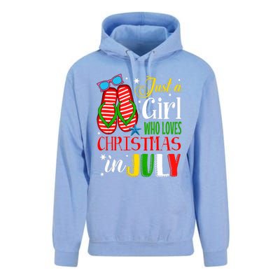 Just A Girl Who Loves Christmas In July Summer Tank Top Unisex Surf Hoodie