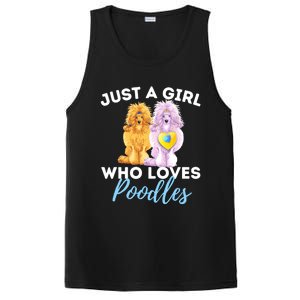 Just A Girl Who Loves Poodles Gift Funny Poodle Dog Lover Great Gift PosiCharge Competitor Tank