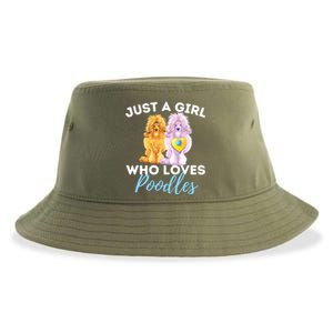 Just A Girl Who Loves Poodles Gift Funny Poodle Dog Lover Great Gift Sustainable Bucket Hat