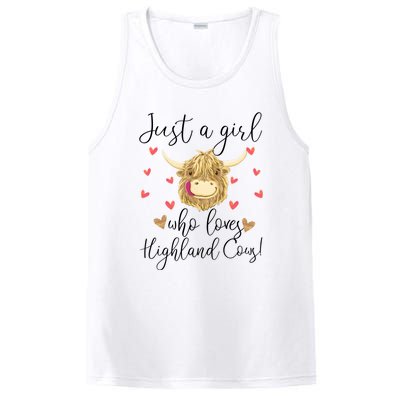 Just A Girl Who Loves Highland Cows PosiCharge Competitor Tank