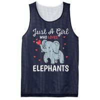 Just A Girl Who Loves Elephants Funny Cute Wo Graphic Mesh Reversible Basketball Jersey Tank