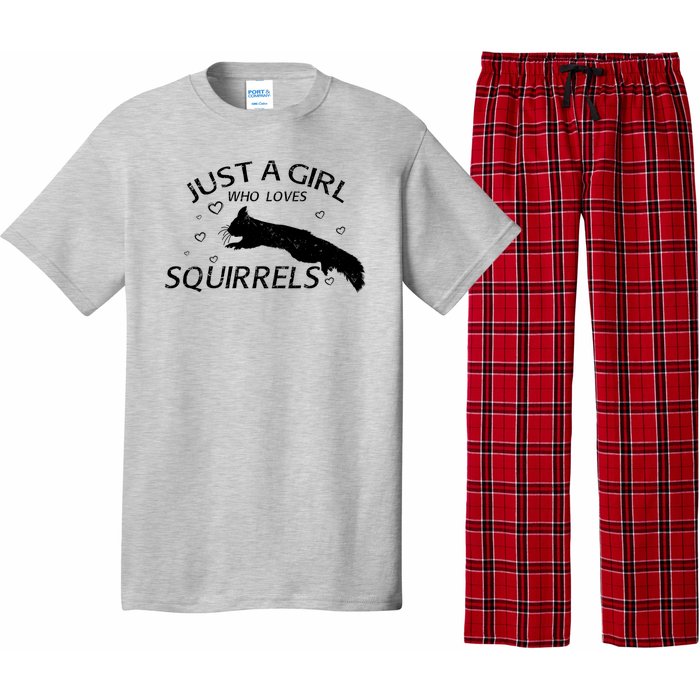 Just A Girl Who Loves Squirrels Pajama Set