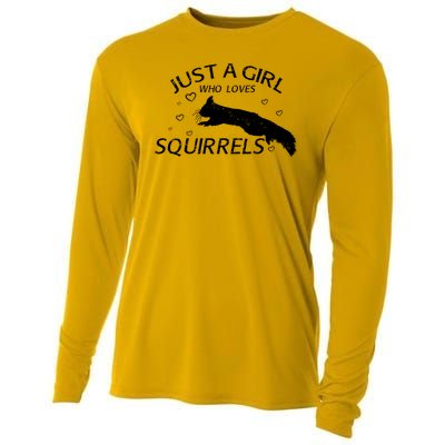 Just A Girl Who Loves Squirrels Cooling Performance Long Sleeve Crew