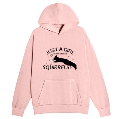 Just A Girl Who Loves Squirrels Urban Pullover Hoodie