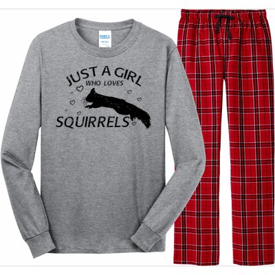 Just A Girl Who Loves Squirrels Long Sleeve Pajama Set