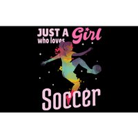 Just A Girl Who Loves Soccer Football Wo Girl Gift Bumper Sticker