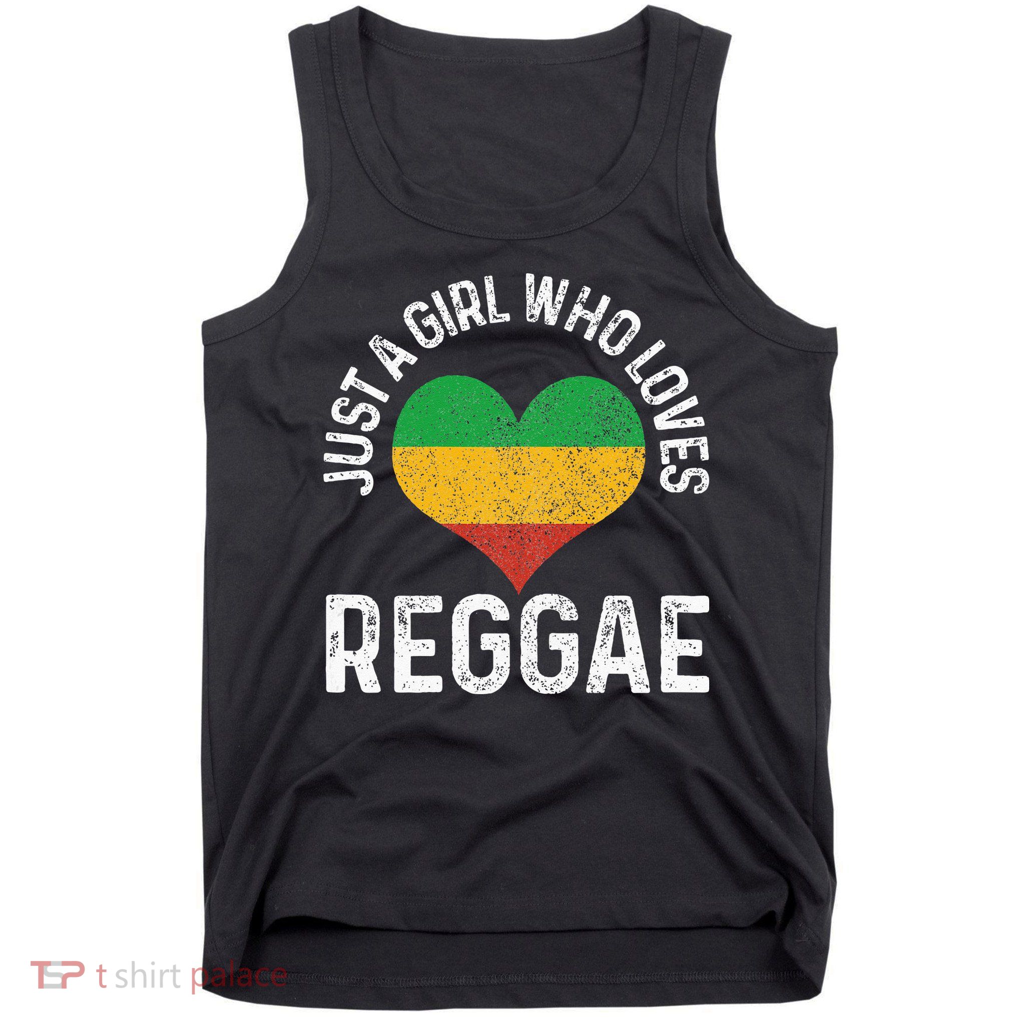 Just A Girl Who Loves Reggae Music Rastafari Rasta Gift Tank Top