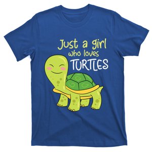 Just A Girl Who Loves Turtles Sea Turtle Girl Gift T-Shirt