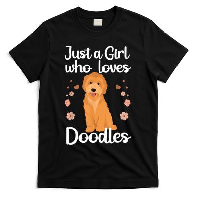 Just A Girl Who Loves Doodles Doodle Dog Lovers T-Shirt