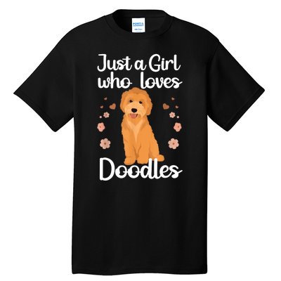 Just A Girl Who Loves Doodles Doodle Dog Lovers Tall T-Shirt