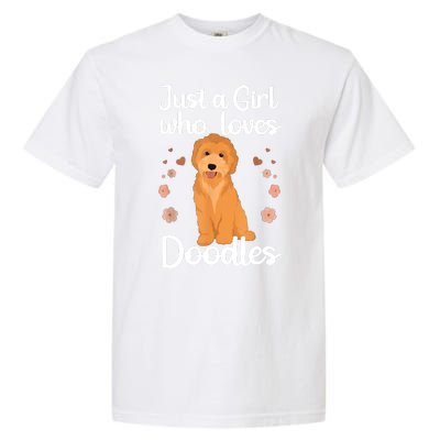 Just A Girl Who Loves Doodles Doodle Dog Lovers Garment-Dyed Heavyweight T-Shirt