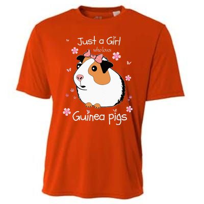 Just A Girl Who Loves Guinea Pigs Cute Pets Lover Gift Cooling Performance Crew T-Shirt