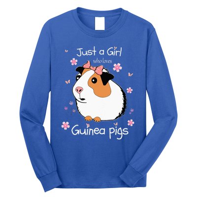 Just A Girl Who Loves Guinea Pigs Cute Pets Lover Gift Long Sleeve Shirt