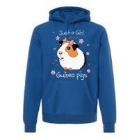 Just A Girl Who Loves Guinea Pigs Cute Pets Lover Gift Premium Hoodie