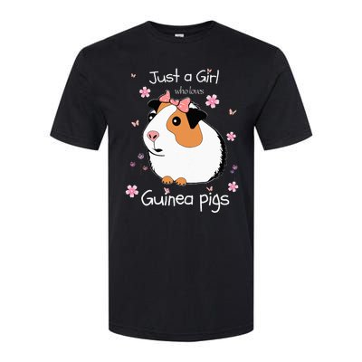 Just A Girl Who Loves Guinea Pigs Cute Pets Lover Gift Softstyle CVC T-Shirt