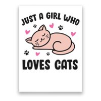 Just A Girl Who Loves Cats Poster