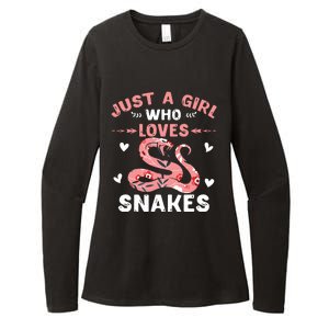 Just A Girl Who Loves Snakes Animal Snake Lover Womens CVC Long Sleeve Shirt