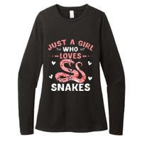 Just A Girl Who Loves Snakes Animal Snake Lover Womens CVC Long Sleeve Shirt