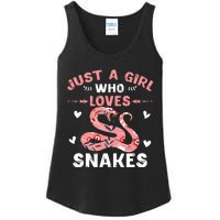 Just A Girl Who Loves Snakes Animal Snake Lover Ladies Essential Tank