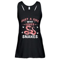 Just A Girl Who Loves Snakes Animal Snake Lover Ladies Essential Flowy Tank