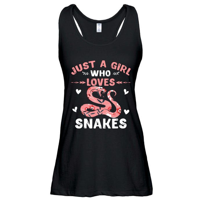 Just A Girl Who Loves Snakes Animal Snake Lover Ladies Essential Flowy Tank