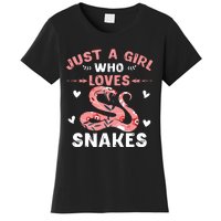 Just A Girl Who Loves Snakes Animal Snake Lover Women's T-Shirt