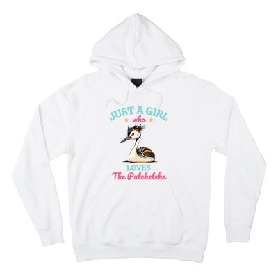 Just A Girl Who Loves The Puteketeke Great Crested Grebe Hoodie