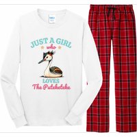 Just A Girl Who Loves The Puteketeke Great Crested Grebe Long Sleeve Pajama Set