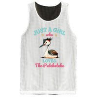 Just A Girl Who Loves The Puteketeke Great Crested Grebe Mesh Reversible Basketball Jersey Tank